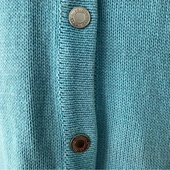 PBJ Blues Ramie Cotton Sweater Cardigan Dress M Light Blue Button Front - Picture 3 of 14